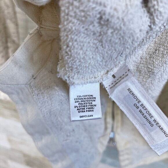 LOU & GREY Flecked Back Zip Tunic Sweatshirt Gray Cotton Casual Womens Small - Picture 6 of 6